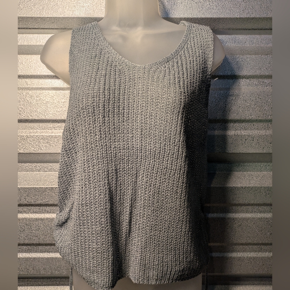 Listicle Heather Gray Knit Tank Top